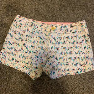 Adorable Lilly Pulitzer Shorts 🌸 Oh Buoy White Multicolor  | Size 4